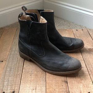 John Varvatos Side Zip Leather Boot